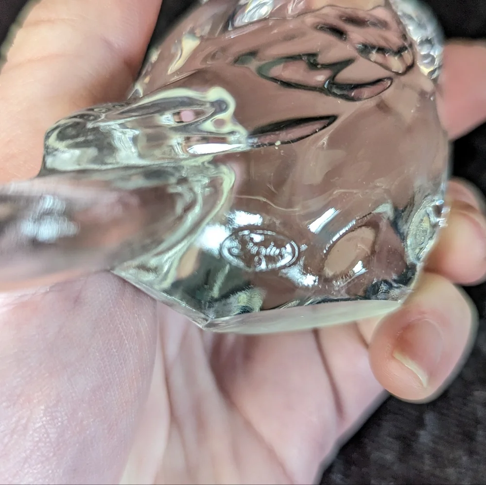 Fenton Clear Glass Bird - Picture 3 of 5